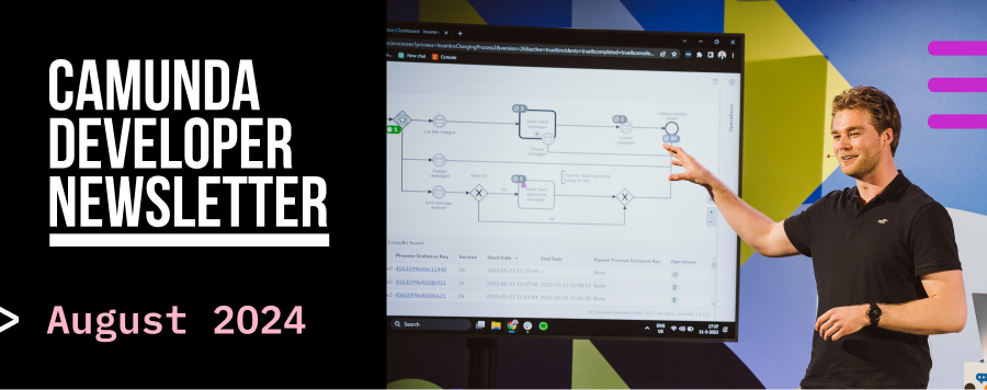 Camunda Developer Newsletter August 2024 | News and Updates